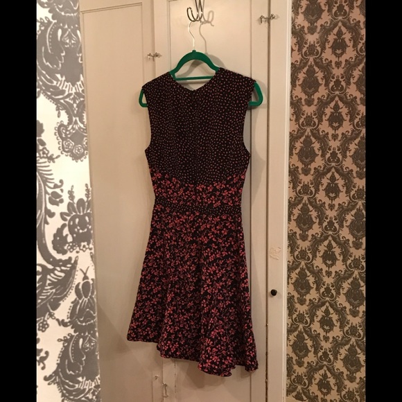 Reformed Pink & Black Floral Print Dress - Picture 11 of 13